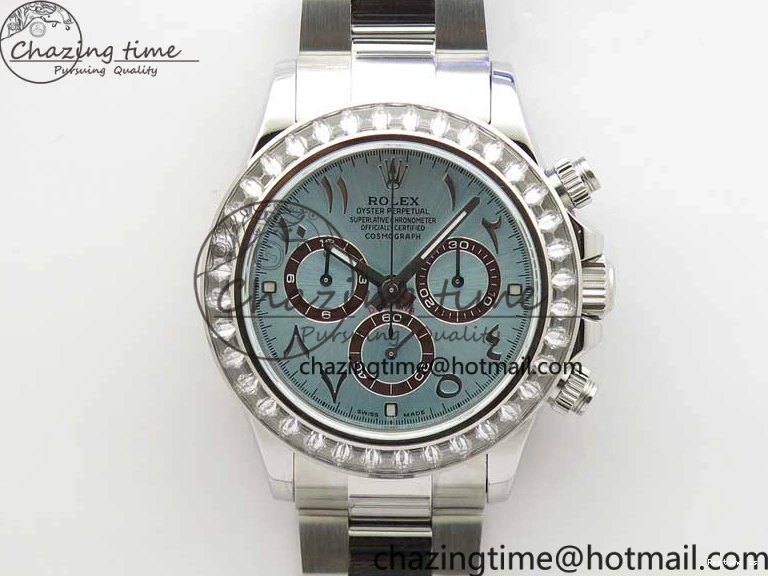 1219 Daytona 116506 Middle East Edition Bp Maker Best Edition Ice Blue Brown Arabic Dial Diam Bezel On SS Bracelet A Neat 2897